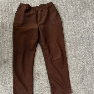 Blair Chocolate Corduroy Women’s stretch waist Pants 16 petite